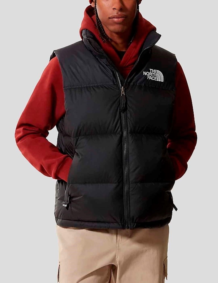 Caçadora THE NORTH FACE 1996 retro nuptse vest recycled tnf black
